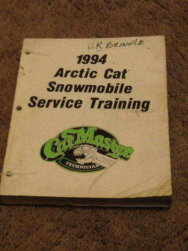 1994 arctic cat snowmobile service training manual 1994 updates 1993 problems