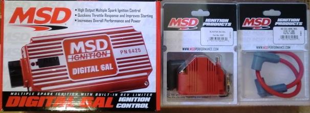 New  msd digital 6al ignition control box, blaster ss  coil & hei coil wire