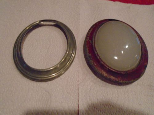 Rare, 1931/36 plymouth dome lamp lens and bezels