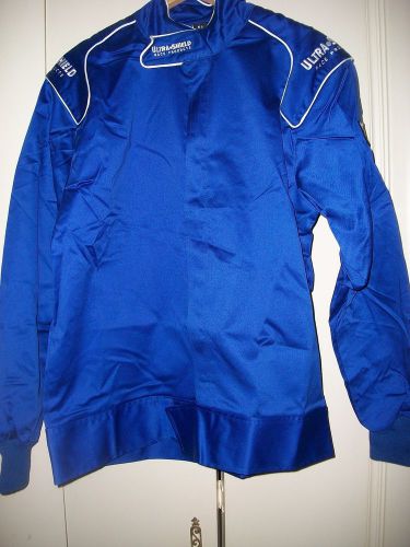 New ultrashield fire jacket l lg large imca sfi race racing proban blue firesuit