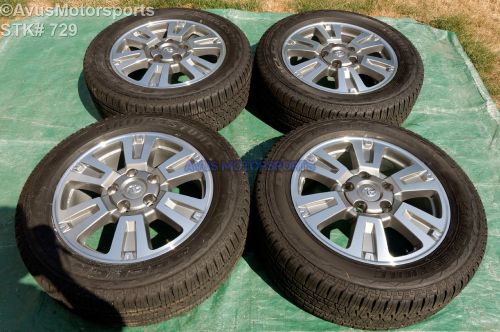 2015 toyota tundra platinum 20&#034; oem wheels tires sequoia land cruiser lx570