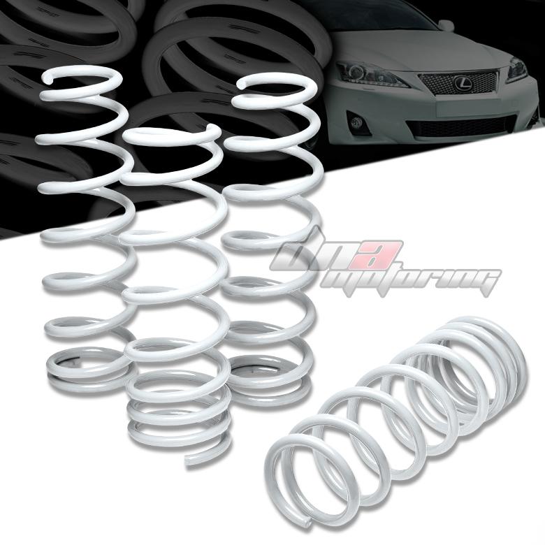 06-12 is250/is350 1.25"drop suspension white racing lowering spring 235f/215r lb