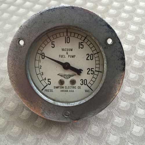 Simpson electric supercharger pressure vacuum gauge mcculloch paxton hot rod