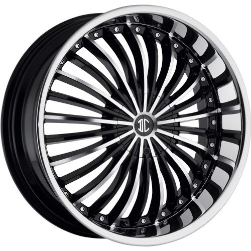 N13-1875i40fk 18x7.5 5x112 5x4.5 (5x114.3) wheels rims machined black chrome