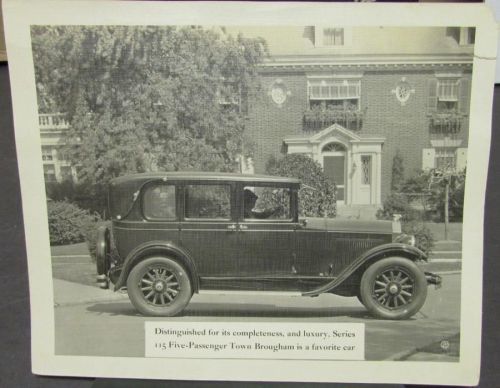 1928 buick series 115 town brougham photo original