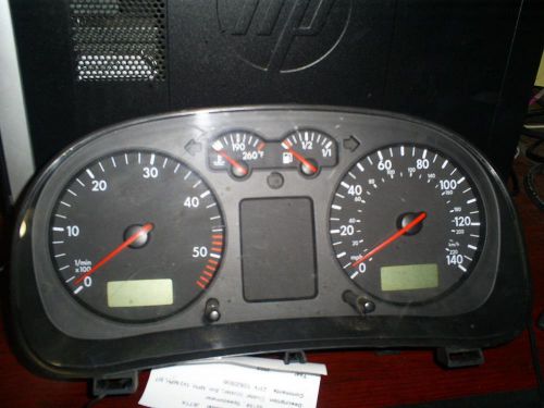 Volkswagen jetta speedometer cluster; (cluster), sdn, mph, 140 mph, mt 03