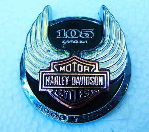 Harley davidson motorcycle anniversary tank emblem 1903-2008 1 1/2&#034;!