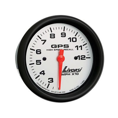 Livorsi electric automotive 120 mph gps speedometer platinum/black 4 5/8&#034;