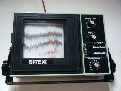 Si-tex he 357 paper graph  depth finder/ fish finder sn 10-272 used