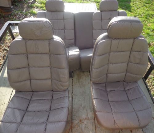 Leather seat set jeep grand cherokee (late 90&#039;s) rock crawler 4x4 ratrod tan