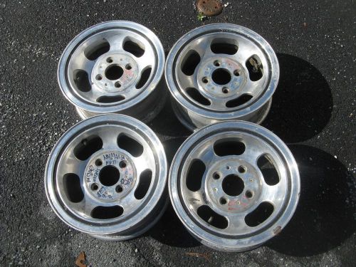 1977-1978   mustang ii / pinto  used  factory  slots wheels    set
