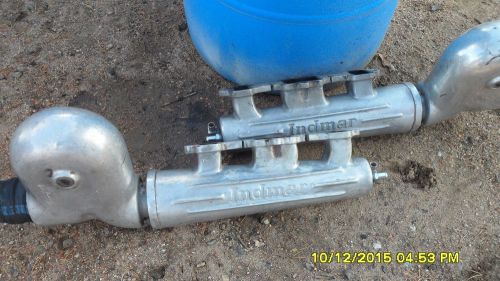 Indmar jet boat exaust manifolds oldsmobile big block aluminum