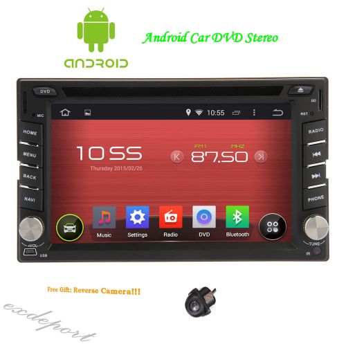 Android 4.4 universal double 2 din car gps navi dvd stereo wifi 3g bt radio +map