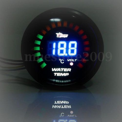 2&#039;&#039; 52mm led analog digital water temp temperature meter voltmeter voltage gauge