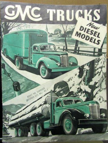 1947 gmc truck sales brochure 71 diesel 6 &amp; 4 cylinder engine 750 900 950 970