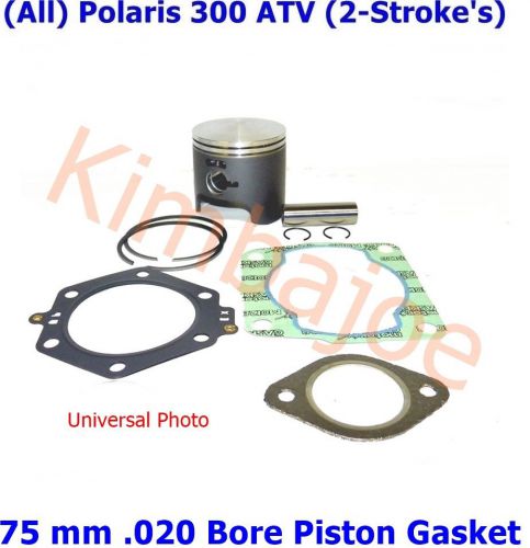 All polaris 300 atv 2-stroke 75 mm .020 bore piston gasket