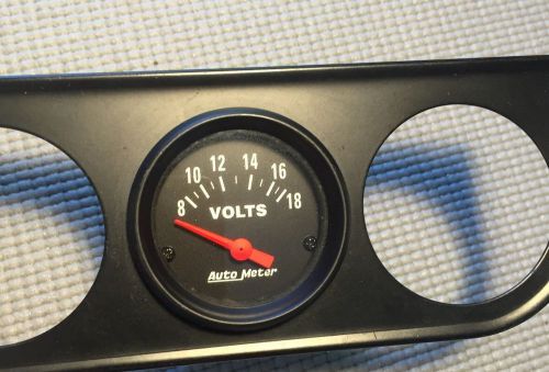Auto meter 2645 z-series electric voltmeter volt gauge 2 1/16 in. and triple pod