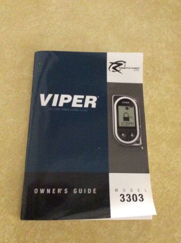 Viper responder model 3303 owner&#039;s guide