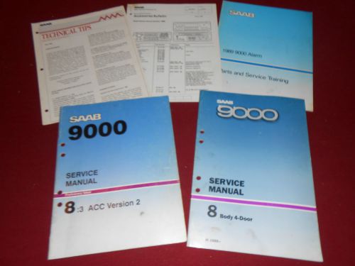 1989 saab 9000 original shop service manuals: body, accessories, ac &amp; more!