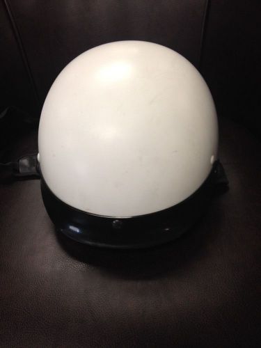 Retro agv motorcycle helmet. white. xl