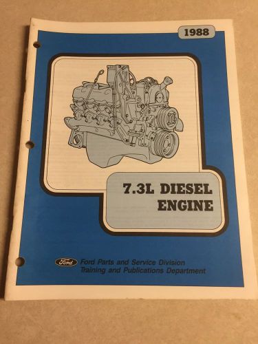 1988 ford 7.3l 7.3 liter diesel factory workshop manual service training repair