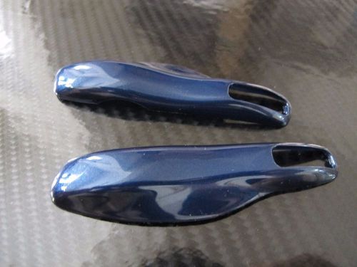 Deep blue remote fob cover key case trim replacement for porsche macan cayman