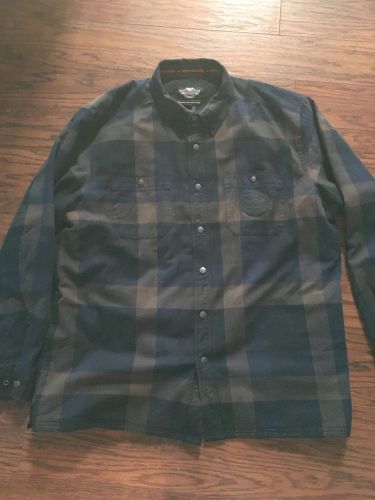 Harley davidson plaid shirt jacket 96743-15vm