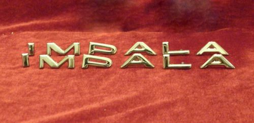 1964 chevy impala quarter panel letter set reproduction