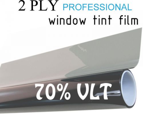70% vlt black car window tint film pro dyed 40&#034; x 60&#039; roll uv protection
