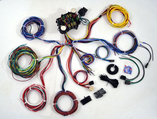 18 circuit universal wire harness muscle car hot rod street rod rat rod new