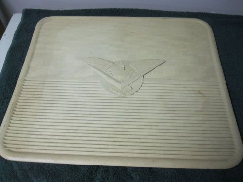 Vintage rubber tan/yellow floor mats set of 2  thunderbird