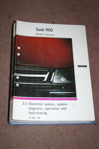 1987 - 1988 saab 900 electrical system wiring diagrams factory repair manual