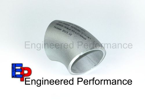 Turbo manifold butt weld steam pipe bend - 304 stainless 32mm 1-1/4&#034; inch 45 deg