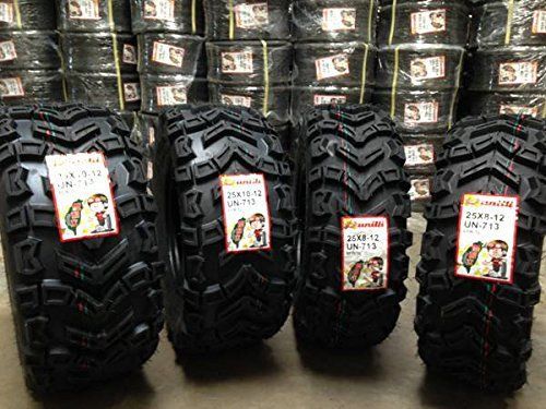 Full set 25x8-12 &amp; 25x10-12 unilli  atv (4) tires set 25-8-12 25-10-12