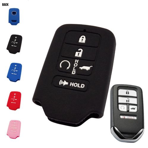 Fit for honda civic accord pilot silicone car key smart fob cover case holder