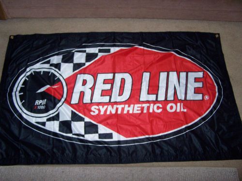 5 ft by 3 ft - redline oil flag -   street outlaws