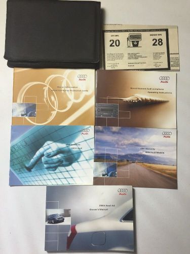 2004 audi a4 sedan owners manual set 04 guide with case oem free fast shipping