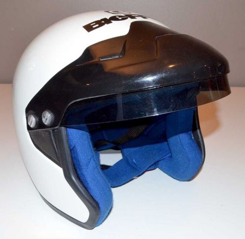 Bieffe open face automotive flame resistant helmet - carbon composite - x large