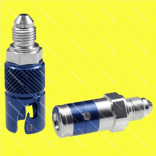 An3 3an aluminium brake quick release connect disconnect fitting adapter - blue