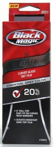 Auto expressions black magic select 20% vlt curved glass tint film - charcoal