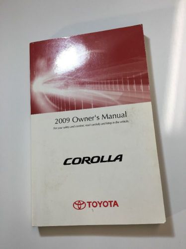 2009 toyota corolla owners manual. free same day shipping !! #096