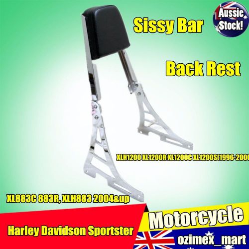 Rear backrest sissy bar for harley davidson sportster xl1200 r c xl1200s xlh1200