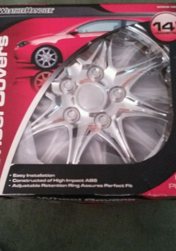 Weather handler 14&#034; 4 pieces wheel covers wh530-14c-b brand new