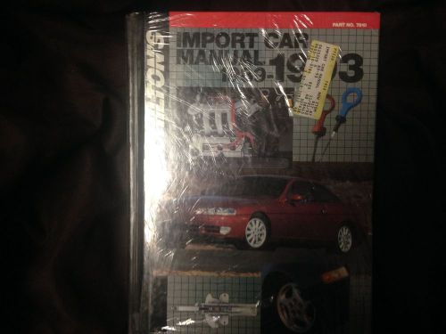 Chilton&#039;s import car repair manual 1989-1993 (hardback cover)
