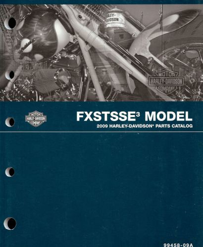 2009 harley-davidson fxstsse3 softail springer parts catalog manual -cvo