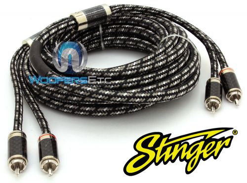 Stinger si9217 pro 2-channel 17 ft male pure silver rca 9000 interconnect cable