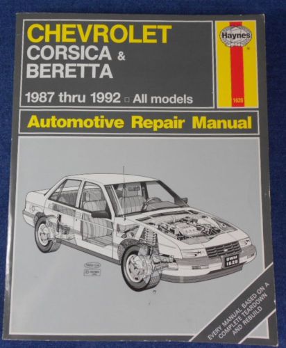 Chevrolet corsica &amp; beretta 1987 thru 1992  haynes repair manual paperback