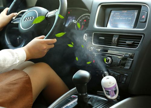 Car fragrance humidifier with cigarette lighter portable appliances pink 12 volt