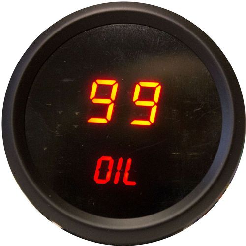 52mm 2 1/16&#034; red leds digital oil pressure gauge intellitronix sender warranty !