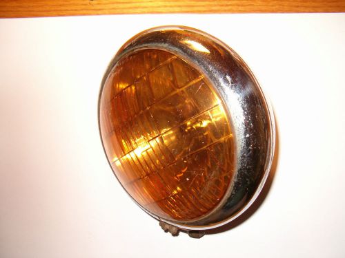 Appleton fog light lamp series 146 lite bucket used chrome steel head ring lens